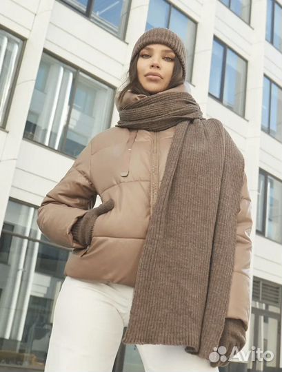 Куртка victoria vicci 42р коричневый цвет