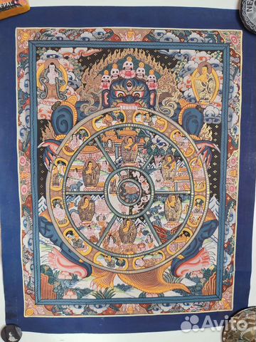 Тханка Колесо жизни, Непал, буддизм