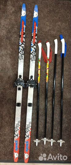 Лыжи беговые Nordway 140 см с ботинками и палками