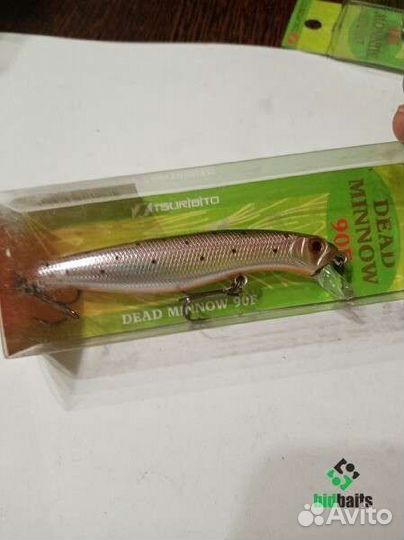 Воблеры Tsuribito Dead Minnow 90F