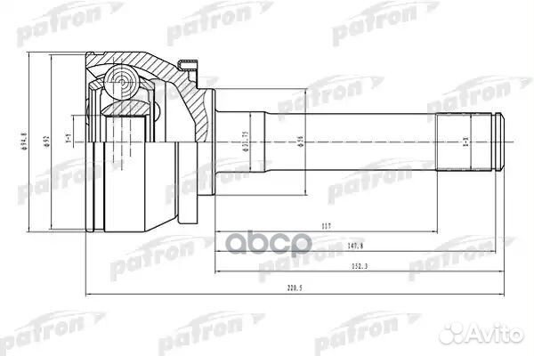 ШРУС наружный 28x56x34 hyundai terracan 01