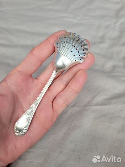 Ложка ракушка мельхиор СССР