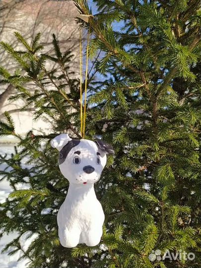 Елочные игрушки из ваты 