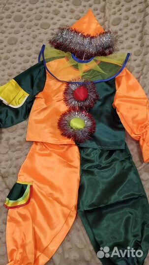 Прокат. Новогодний костюм Петрушки