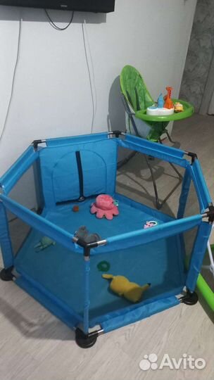 Большой детский манеж бу