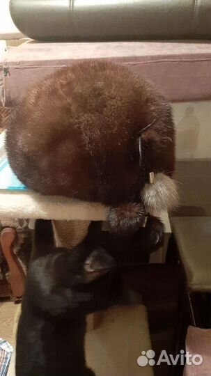 Шапка норковая женская