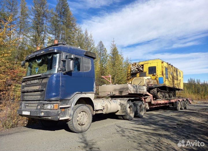 Низкорамный трал перевозка негабарита
