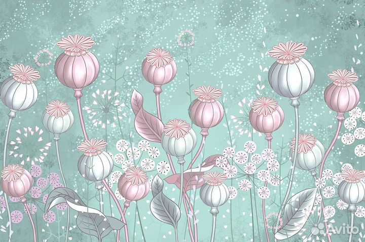 Фотообои природа / Фотообои горы / Фото Обои цветы