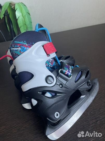 Коньки детские раздвижные р.27-30