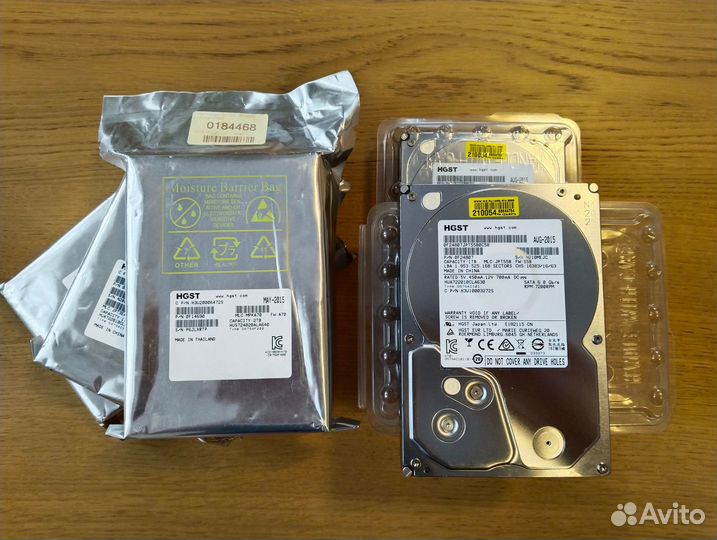 Новые и бу HDD: WD, Hgst, Seagate 1Tb, 500Gb
