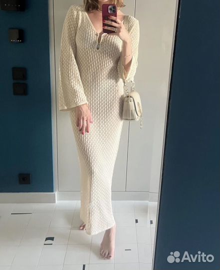 Туника пляжная вязаная