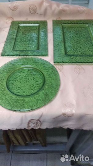 Посуда цветное стекло