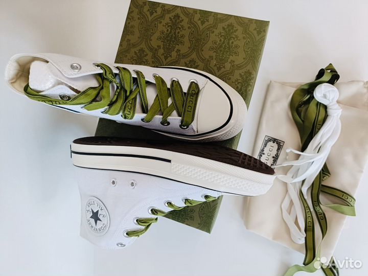 Кеды Converse & gucci