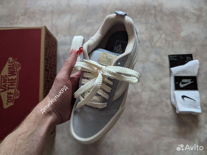 Кроссовки женские Vans Knu Skool голубые