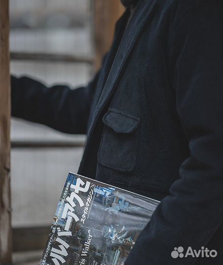 Винтажное вельветовое пальто