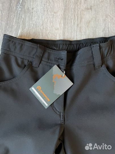 Брюки softshell на девочку на флисе осенние