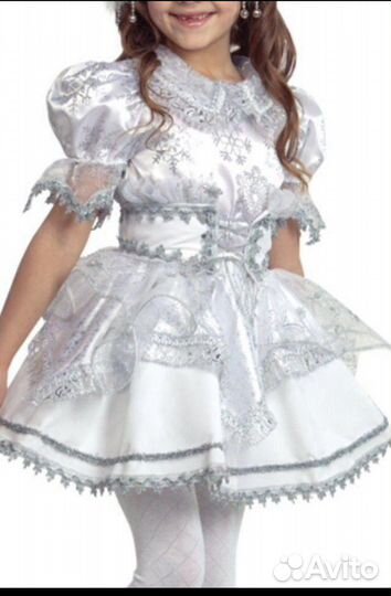 Детский новогодний костюм снежинки