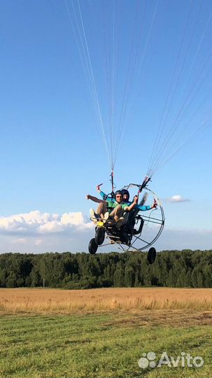 Обучение полетам на, паралëте, парамоторе