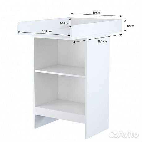 Комод пеленальный детский столик белый