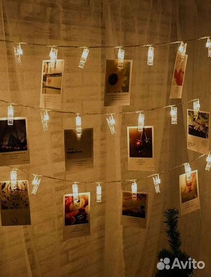 Гирлянда прищепка