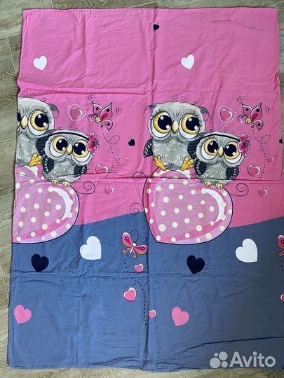 Детское постельное белье в детскую кроватку б/у