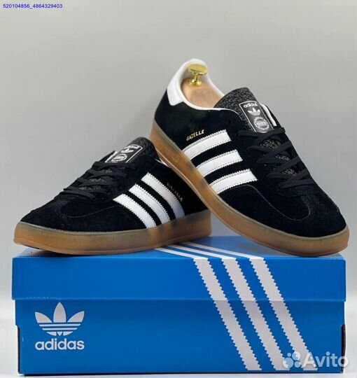 Кроссовки Adidas Gazelle Black (Арт.18441)