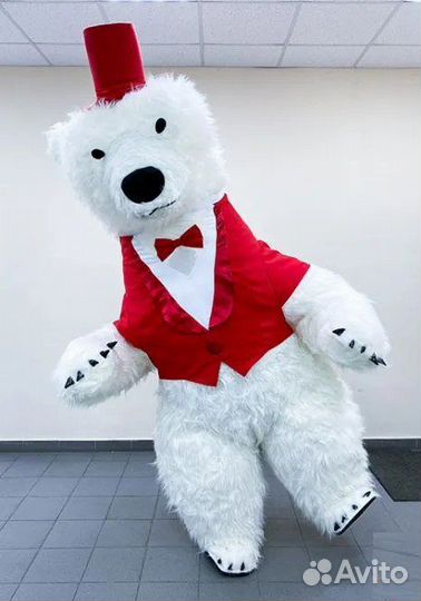 Белый Мишка, поздравление, аниматор, медведь