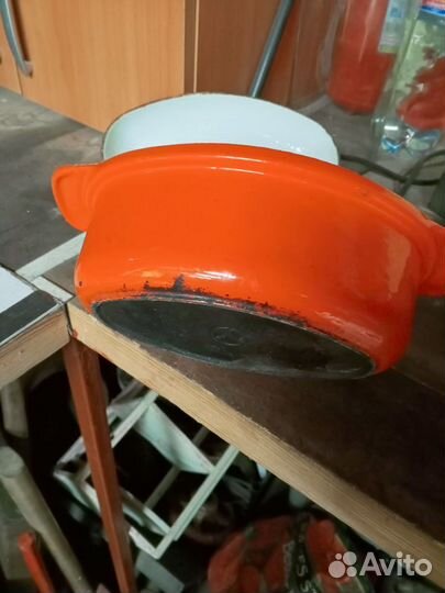 Утятница чугунная эмалированная СССР