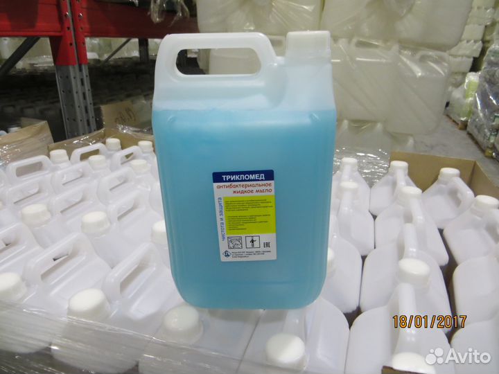 Антибактериальное мыло трикломед-1л- 5кг