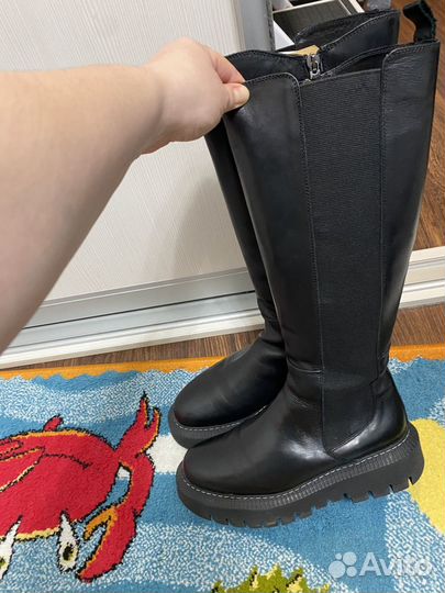 Сапоги демисезон/ тепл зима кожа Tendance 38р