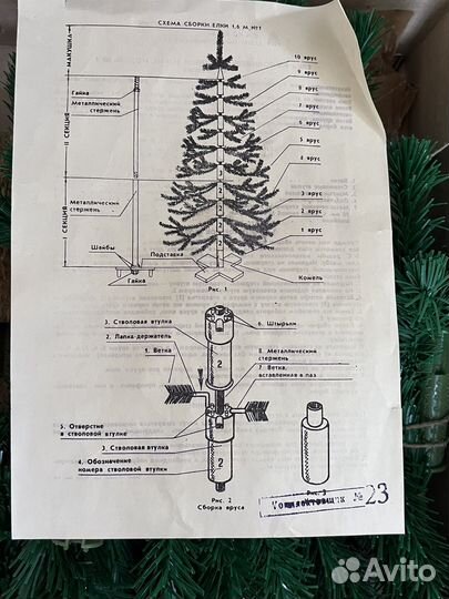 Елка искусственная СССР, модель № 1