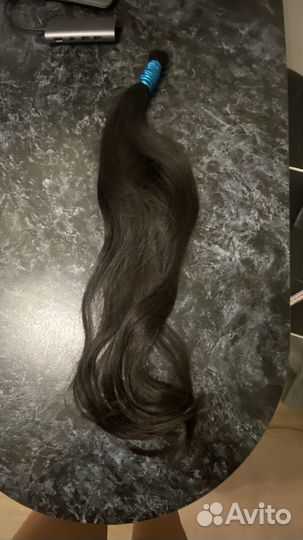 Волосы натуральные 65 см цвет 1 b чёрные
