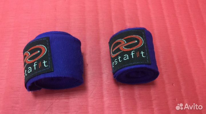 Бинты боксерские 2,5 м Estafit синие (пара)