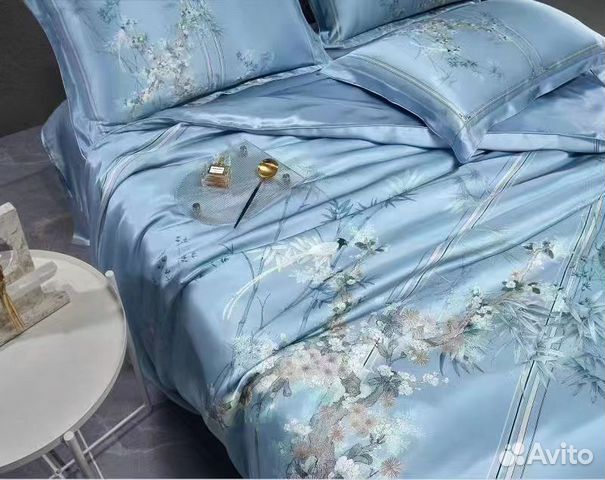 Комплект постельного белья из шёлка 22 мм, Евро