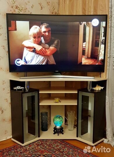 Угловая тумба под тв Венге/Дуб молочный