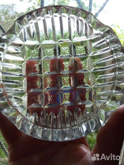 Пепельница СССР стекло