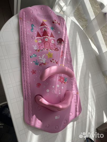 Детский коврик в ванную на липучках