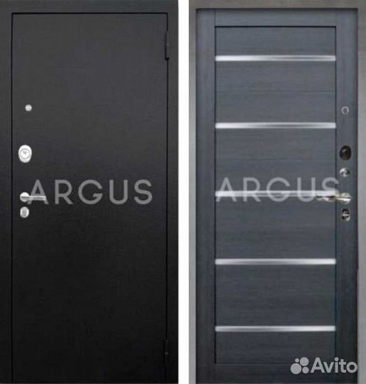 Дверь входная Аргус Люкс Про да-87 Чёрный шёлк Цар