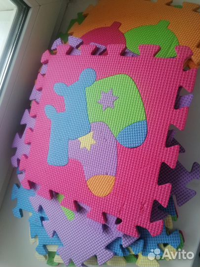 Детский коврик для ползания пазл