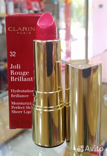 Clarins Помада-блеск Joli Rouge Brilliant