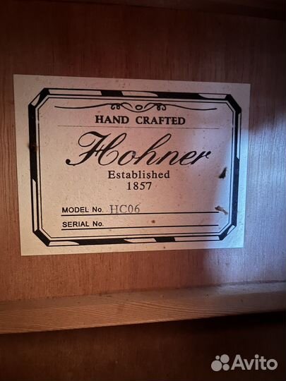 Классическая гитара hohner