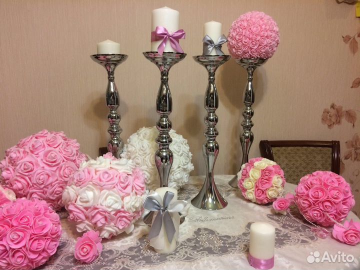 Стойки для цветов. Декорации стола, дома, на свадь