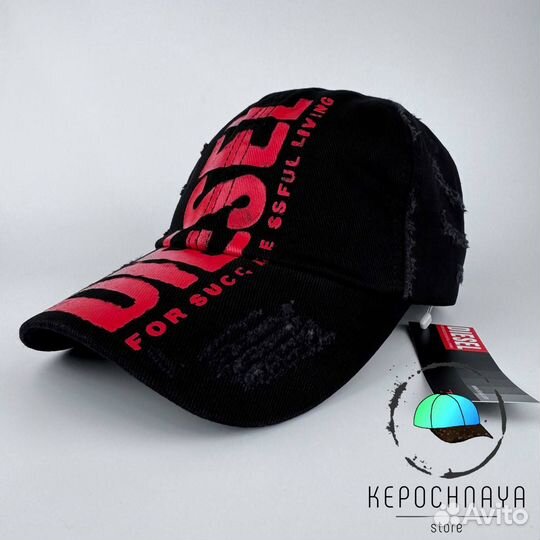 Бейсболка Diesel Чёрная на Стиле