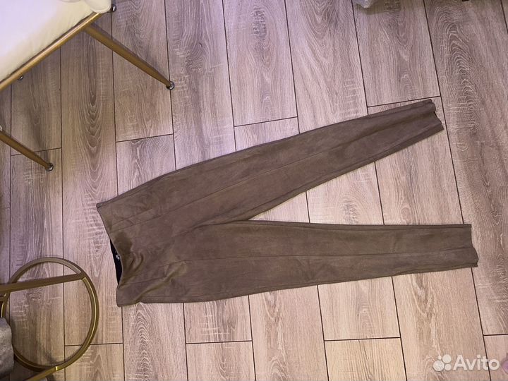 Замшевые брюки zara