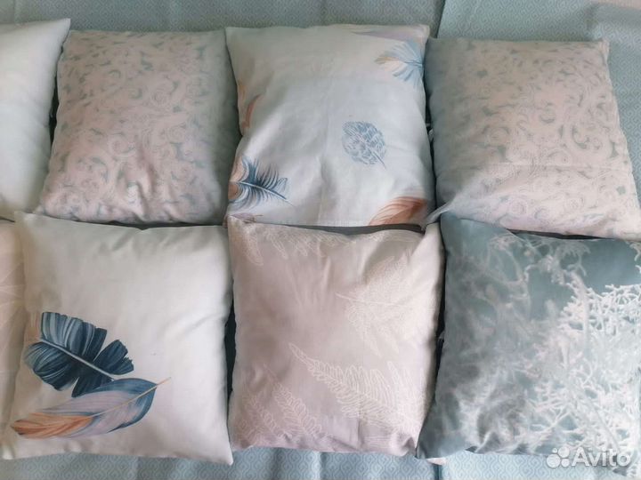 Бортики(12 подушек 30/30) в детскую кроватку новые