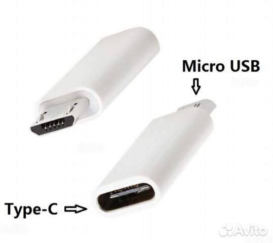 Переходник с разъемом Type C на Micro