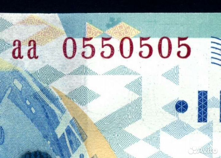 100 рублей Олимпиада Сочи 2014 UNC Красивый номер