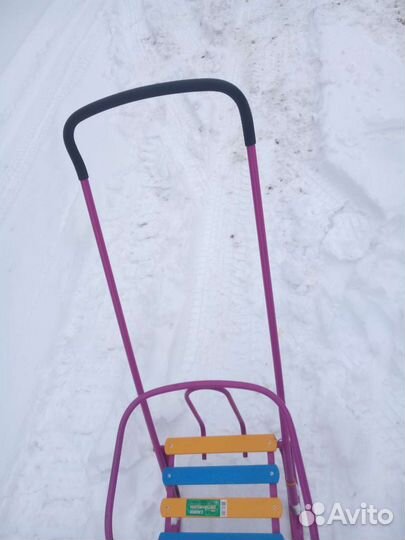 Санки двухместные двойняшки