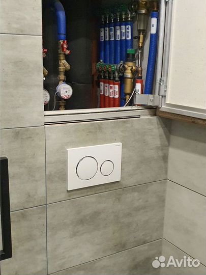 Монтаж инсталляции унитаза. Сантехник Мытищи