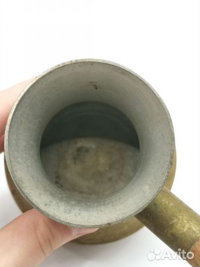 Турка с ручкой Аллюминий Дерево